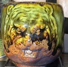 Ceramic Teacup Tiger Face