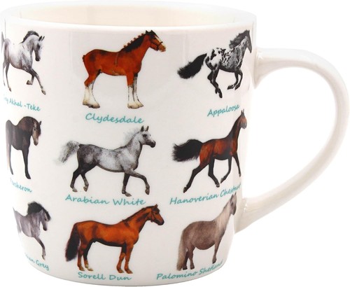 Horse breeds breakfast - breakfast, mug