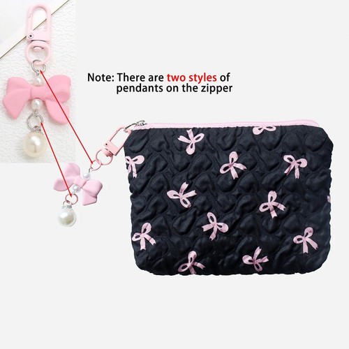 Cute bow makeup storage bag - makeup,