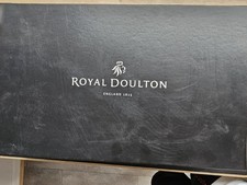 Royal Doulton Dorchester Wine Glasses, Set of 4, Etched to Base with Lion Logo