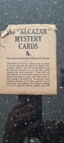 The alcazar mystery - mystery, cards