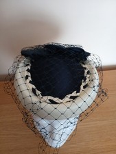 C&A Navy/Cream Vintage Style