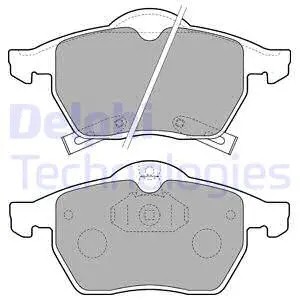Front brake pad set - front,