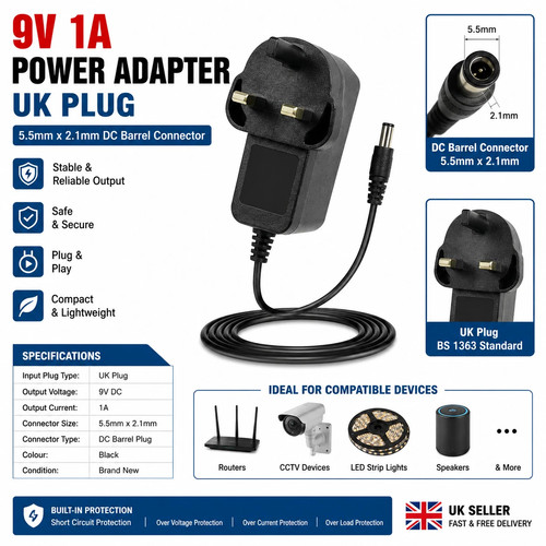 Power supply 9v - 9v, adaptor