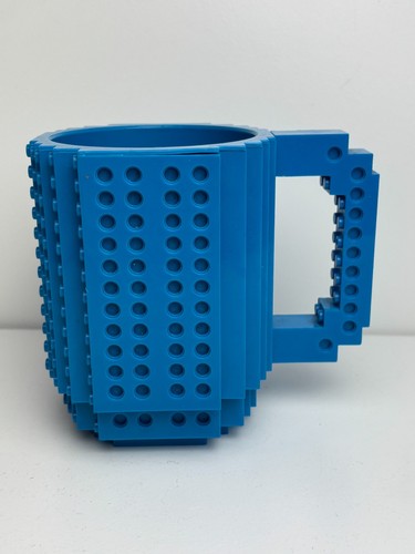 Blue plastic lego mug cup - lego,