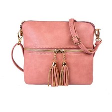 Ladies Twin Tassel Crossbody
