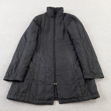 North Face Womens Coat Small Black Ladies Padded Lightweight Zippped Pockets