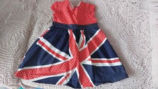 BABY GIRLS UNION JACK DRESS 9-12 Months