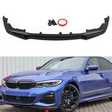 FOR BMW 3 SERIES G20 G21 M PERFORMANCE 19-21 FRONT BUMPER SPLITTER GLOSS BLACK