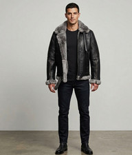 Men's  Bomber Shearling Jacket