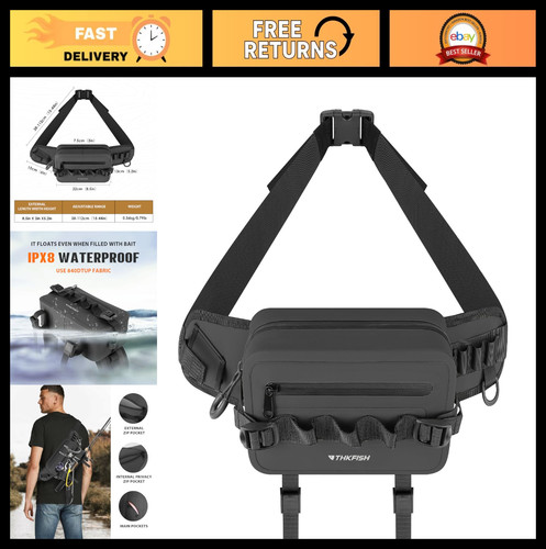 Waterproof fishing waist pack - waist,