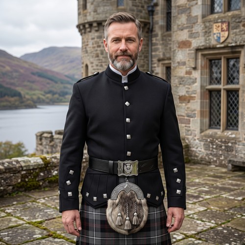 Men scottish black kenmore - black,