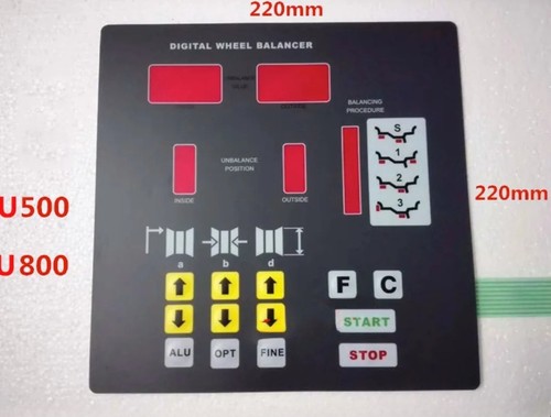 Balancing machine parts - balancing, keypad