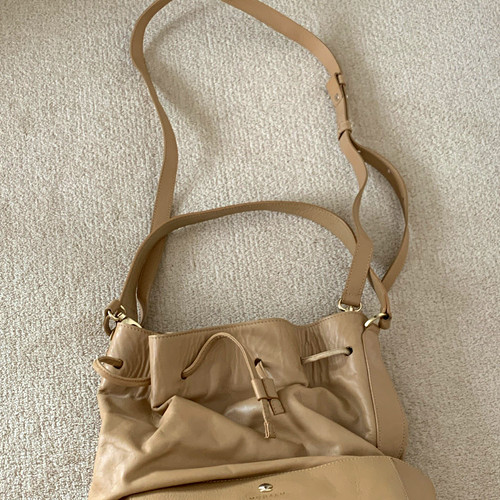 Modalu beige leather bucket - modalu,