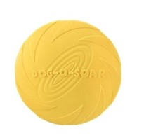 Dog Flying Disc Fetch Toy Natural Rubber Puppy Training Floating (Large)