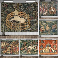 Medieval Lady and Unicorn Wall