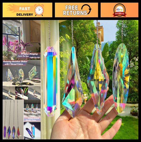 4pcs large crystal sun - 4pcs,