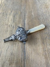 Antique Baby Rattle & Whistle