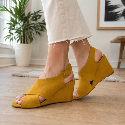 River island yellow wedge - yellow,