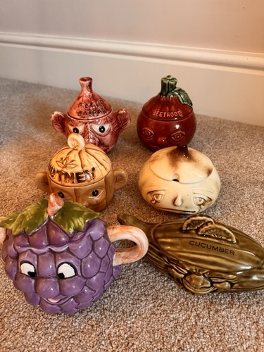 Vintage face pots preserve - face, job
