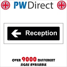 SIGN RECEPTION LEFT ARROW