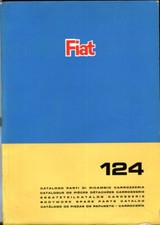 Fiat 124 1966 original official Bodywork carrozzeria parts book manual