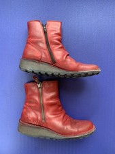 FLY London - MON944FLY Ankle Boots - Red - EU 38 - UK 5