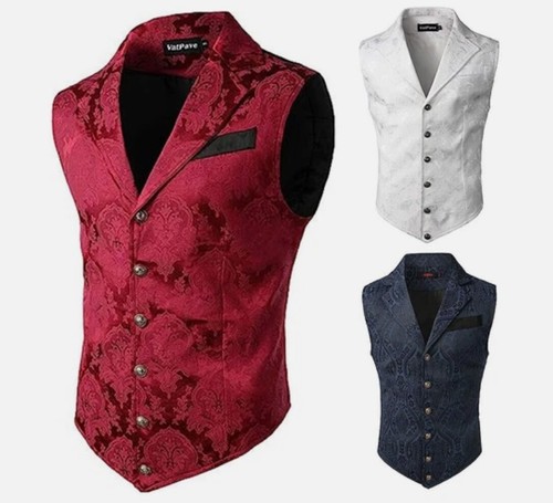 Victorian suit vest men - vest,