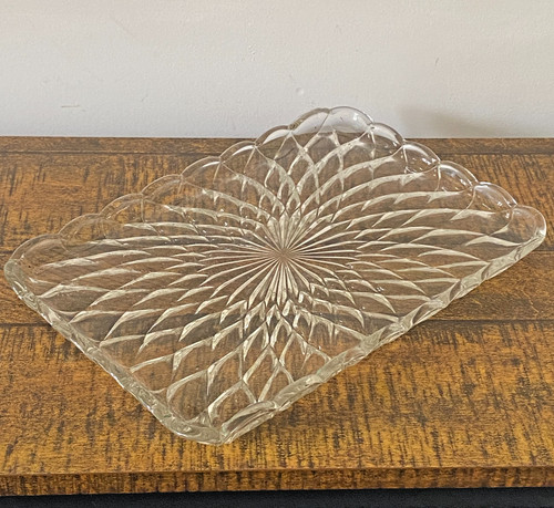 Vintage art deco clear - art, glass