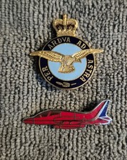 Royal Air Force RAF Red Arrows Enamel Lapel Pin Badges. Excellent Condition.