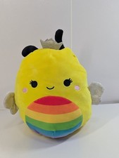 Original Squishmallows Sunny The Plush Rainbow Bee Soft Plush Toy