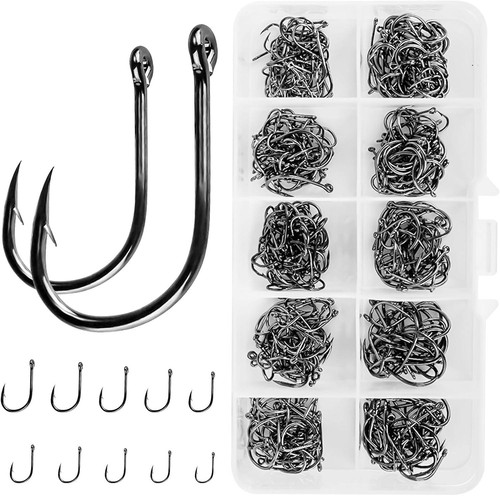 500pcs circle fishing hooks - 500pcs,