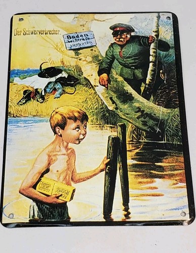 C1900 color metal sign - metal,