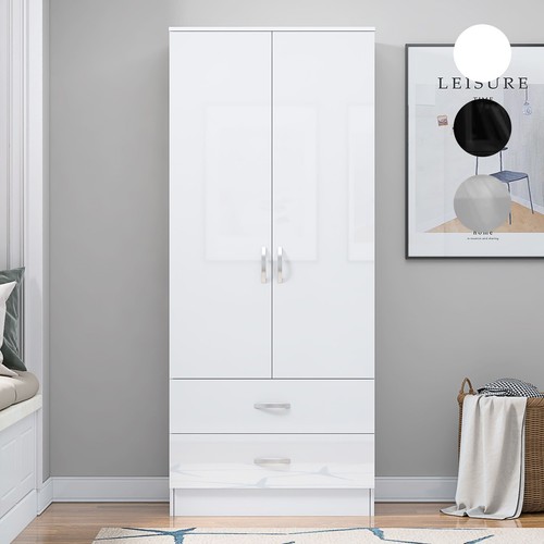 Wooden door wardrobe with - door, 2