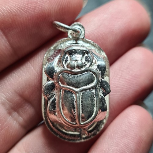 Scarab beetle pendant - scarab,