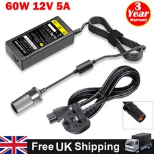 For Cigarette Lighter Socket 240V Mains Plug to 12V DC Car Charger Power Adapter