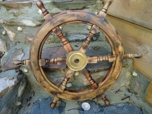 Large hard wood - ships, wheel