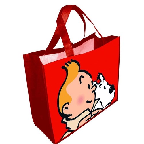 Tintin and snowy large shopper - and,
