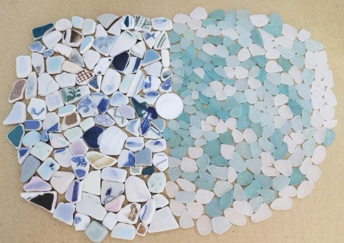 Genuine surf tumbled sea glass - surf,