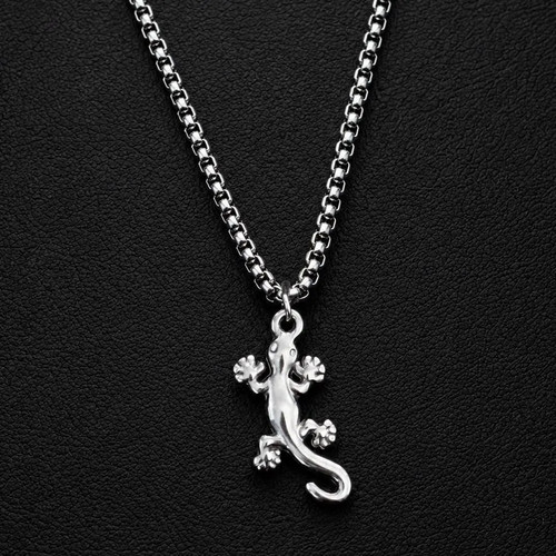 Gecko necklace lizard - gecko,