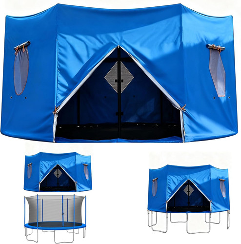 Trampoline tent round - trampoline, tent,