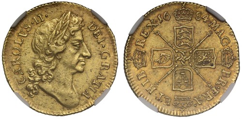 Charles 1684 half - charles, ii