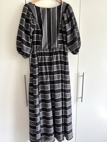 Vintage black grey striped - grey,