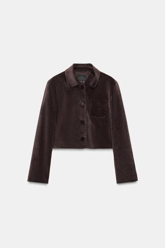 Zara new women brown cropped - new,
