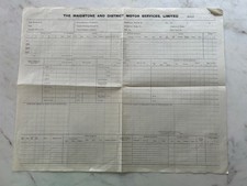 Maidstone & District Motor Services Ltd - Conductors Waybill - Double Sided