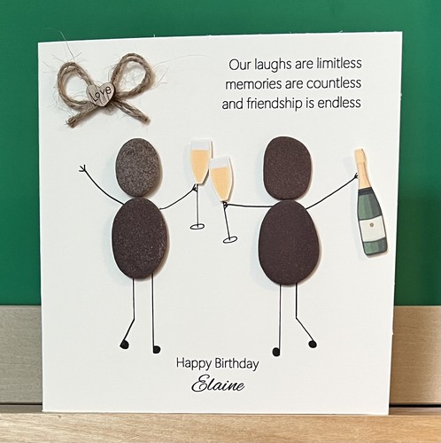 Handmade personalised pebble - handmade,