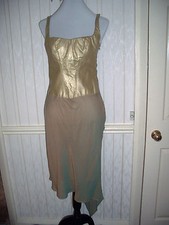 DESIGNER LEATHER BODICE BRONZE