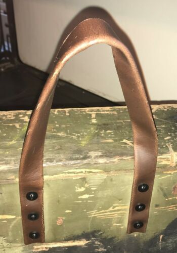 Pair leather chest - pair, handles