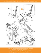 YAMAHA Rear Footrest Assy 1
