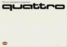 Audi Quattro Range 1985-86 UK Market Sales Brochure 80 90 Coupe 100 200 Sport